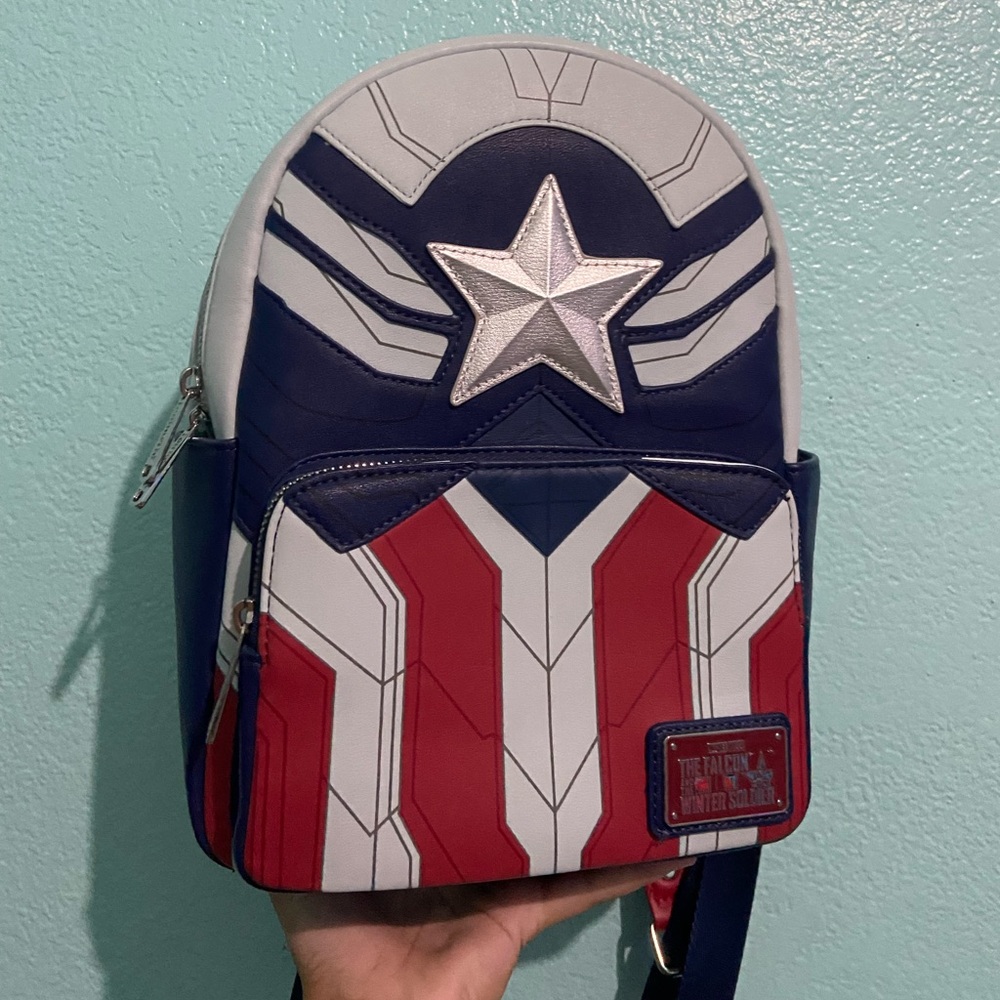 loungefly backpack falcon and the winter soldier